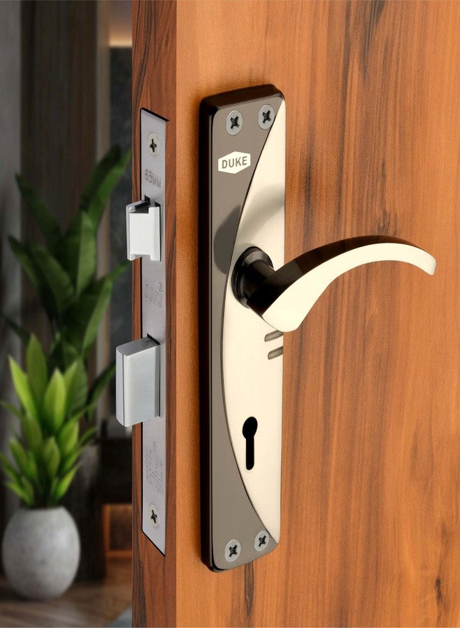 Duke Mortice Door Handle Set with Lock Body | 3 Keys| Double Turn Lock| MH-605 BS KY| 25-40mm, Weather-Proof, Multiple Finishes, Easy Installation - Image 1